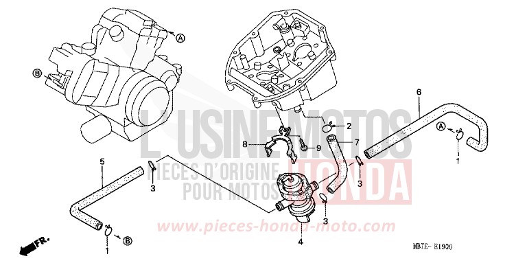 AIR SUCTION VALVE for Varadero CANDY XENON BLUE (PB324) from 2002