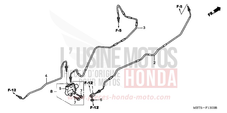 PROPORTIONING CONTROL VALVE (XL1000V) for Varadero MUTE BLACK METALLIC (NH359) from 2005