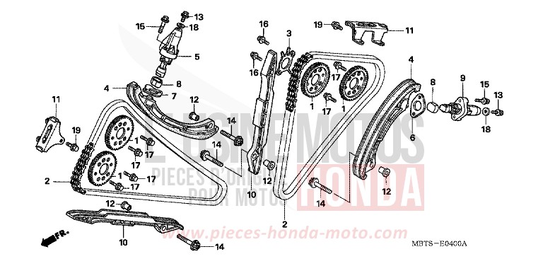 CAM CHAIN/TENSIONER for Varadero PEARL BREEZY BLUE (PB341) from 2006