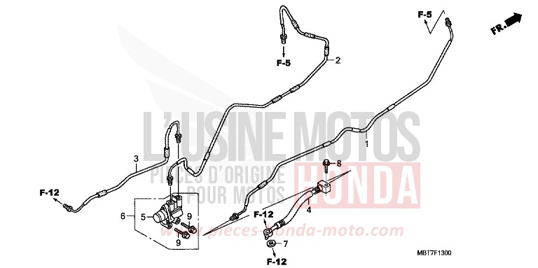 PROPORTIONING CONTROLVALVE (XL1000V) for Varadero CHEVALIER SILVER METALLIC (NHA83) from 2008