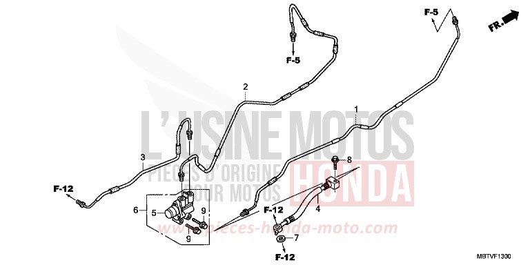 PROPORTIONING CONTROL VALVE (XL1000V) for Varadero PEARL CONCOURS BLACK (NHA65) from 2011
