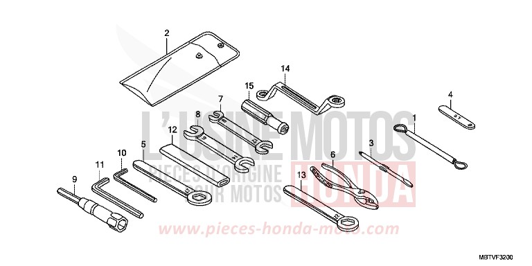 TOOLS for Varadero SHASTA WHITE (NH138) from 2011