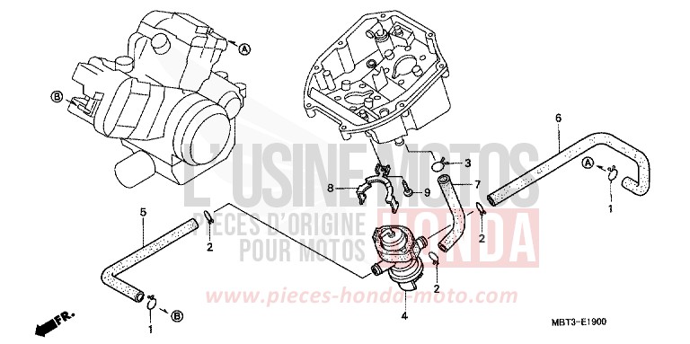 AIR SUCTION VALVE for Varadero PEARL PRISM BLACK (NH418) from 1999