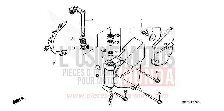 LEFT CRANKCASE COVER/ WATER PUMP for Varadero SIENA GOLD METALLIC (Y158) from 1999