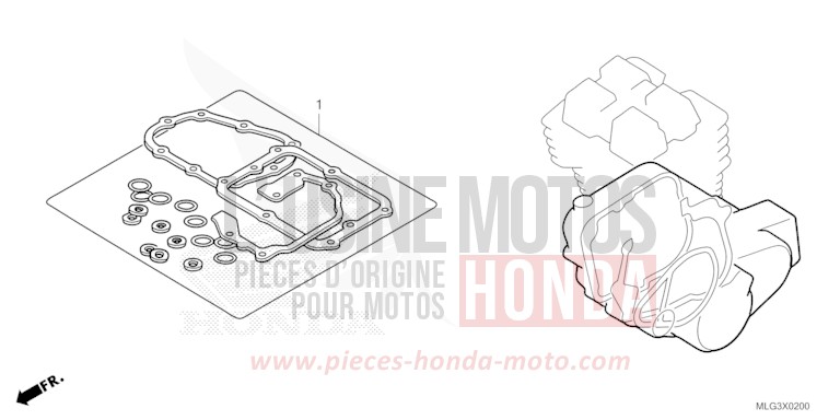 GASKET KIT B for CRF1100D GUNMETAL BLACK METLLIC (NHC52B) from 2022