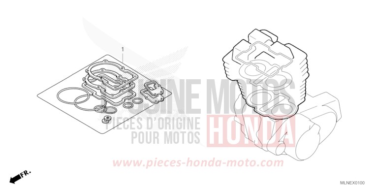 GASKET KIT A for CRF1100D GRAND PRIX RED (R380B) from 2025