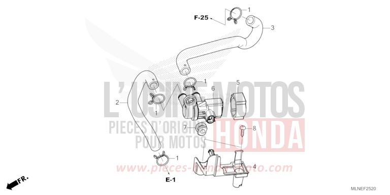 AIR INJECTION SOLENOID VALVE for CRF1100D GRAND PRIX RED (R380B) from 2025