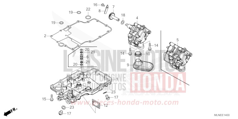 OIL PAN/OIL PUMP for CRF1100D MAT BALLISTIC BLACK METALLIC (NHA86) from 2025