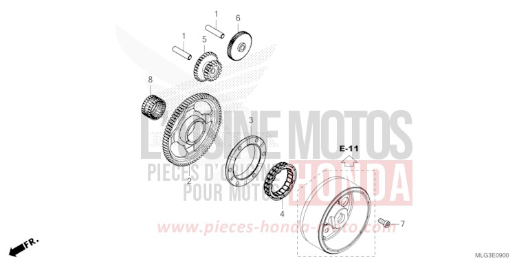 STARTING CLUTCH for CRF1100D GUNMETAL BLACK METLLIC (NHC52B) from 2022