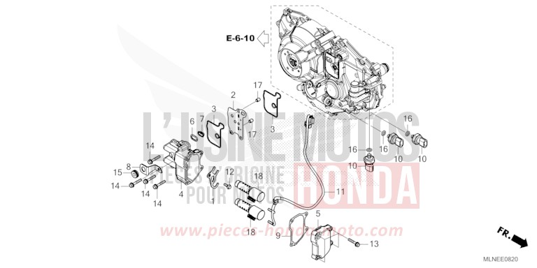 LINEAR SOLENOID for CRF1100D PEARL GLARE WHITE (NHB53) from 2025