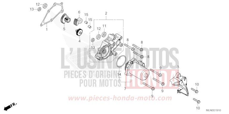 REDUCTION GEAR for CRF1100D MAT BALLISTIC BLACK METALLIC (NHA86) from 2025
