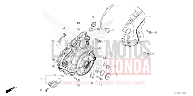 GENERATOR COVER for CRF1100A GRAND PRIX RED (R380B) from 2025