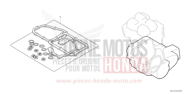 GASKET KIT B for CMX1100 GUNMETAL BLACK METLLIC (NHC52) from 2023