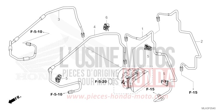 BRAKE PIPE for CMX1100 GUNMETAL BLACK METLLIC (NHC52) from 2023