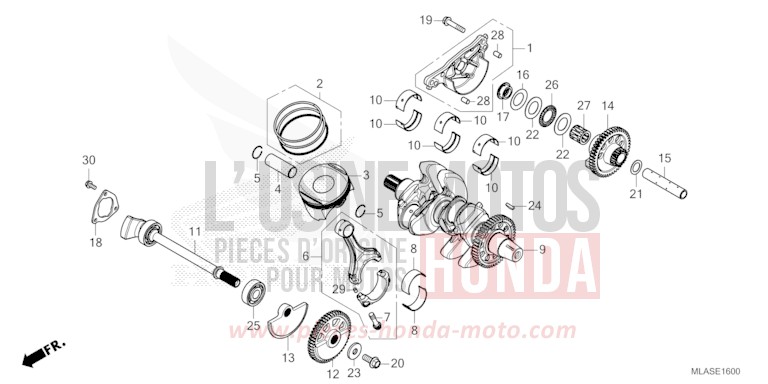 CRANKSHAFT/PISTON for CMX1100 PEARL HAWKSEYE BLUE (PB409) from 2025
