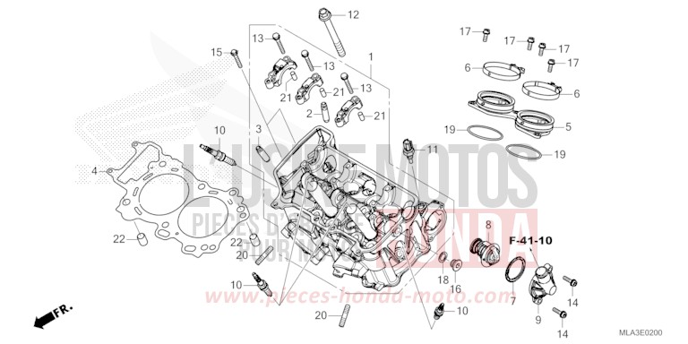 CYLINDER HEAD for CMX1100 GUNMETAL BLACK METALLIC (NHC52) from 2023