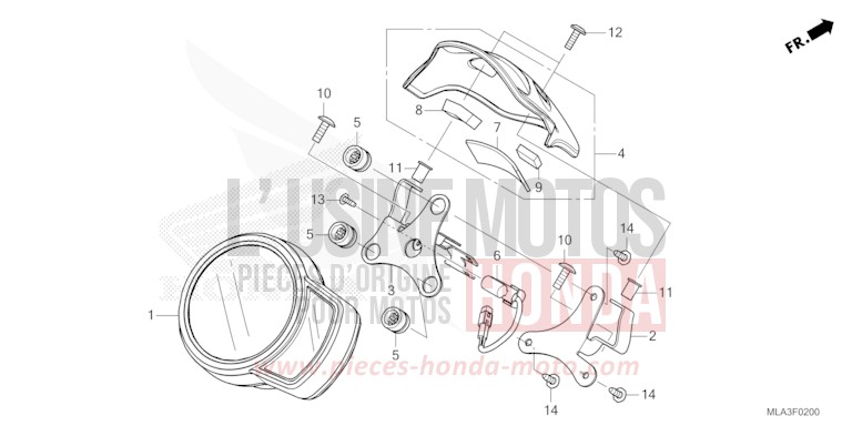 METER for CMX1100 GUNMETAL BLACK METALLIC (NHC52) from 2023