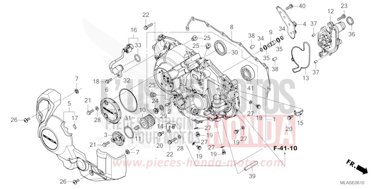 RIGHT CRANKCASE COVER (CMX1100D/D2/D3) for CMX1100 IRIDIUM GRAY METALLIC (NHC65) from 2025