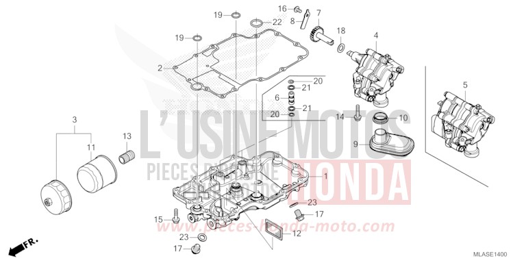 OIL PAN/OIL PUMP for CMX1100 IRIDIUM GRAY METALLIC (NHC65) from 2025