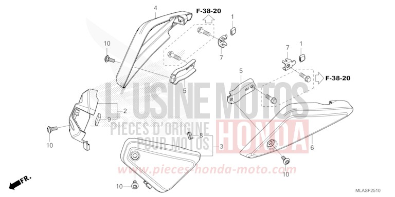 AIR CLEANER SIDE COVER for CMX1100 FLARE ORANGE METALLIC (YR368) from 2025