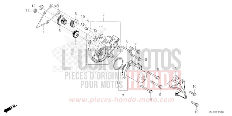 REDUCTION GEAR for CMX1100 MAT BALLISTIC BLACK METALLIC (NHA86) from 2025