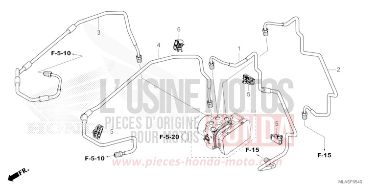 BRAKE PIPE for CMX1100 MAT BALLISTIC BLACK METALLIC (NHA86) from 2025