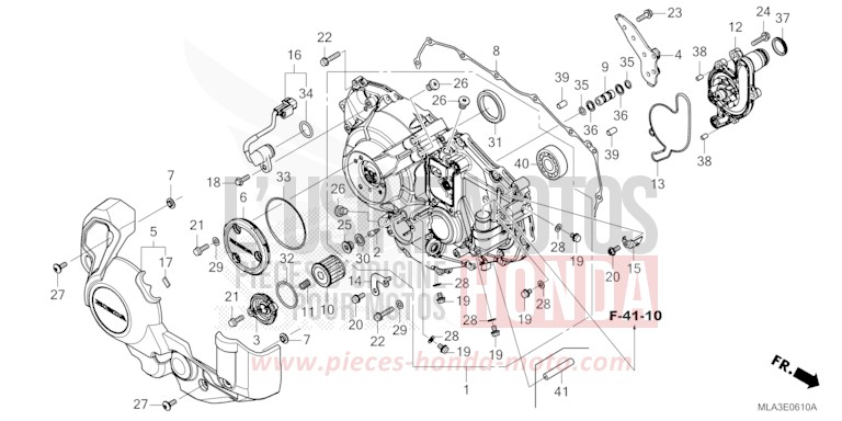 RIGHT CRANKCASE COVER (CMX1100D/D2) for CMX1100 IRIDIUM GRAY METALLIC (NHC65) from 2023
