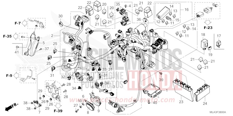 WIRE HARNESS for CMX1100 IRIDIUM GRAY METALLIC (NHC65) from 2023