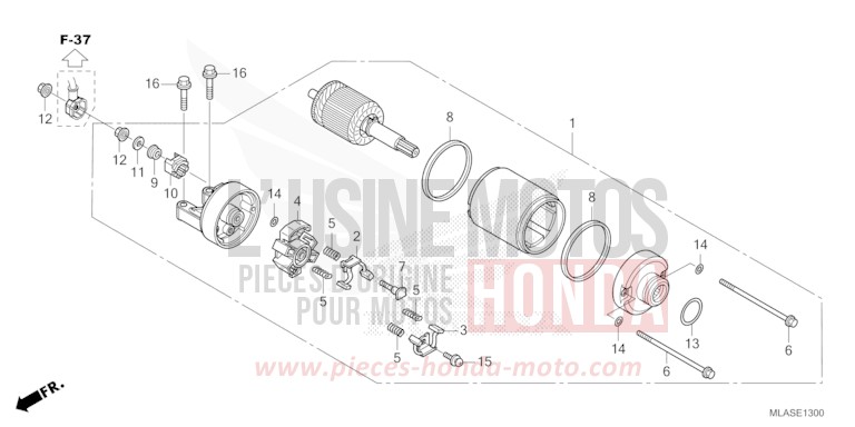 STARTER MOTOR for CMX1100 PEARL HAWKSEYE BLUE (PB409) from 2025