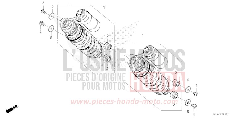 REAR CUSHION for CMX1100 PEARL HAWKSEYE BLUE (PB409) from 2025