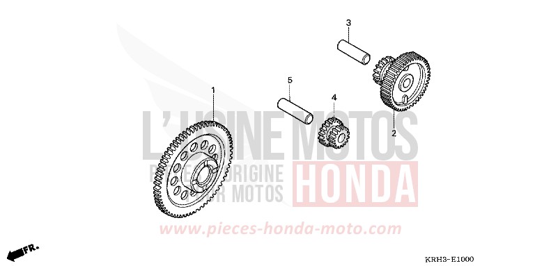 STARTING CLUTCH for XR125L BLACK (NH1) from 2003