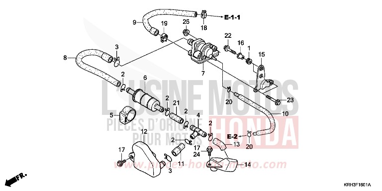 AIR SUCTION VALVE for XR125L BLACK (NH1) from 2005