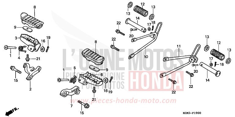 STEP for XLR125R BLACK (NH1A) from 1998