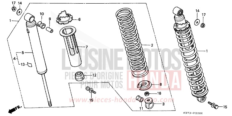 REAR CUSHION for XL125S CERAMIC WHITE (NH24) from 1981