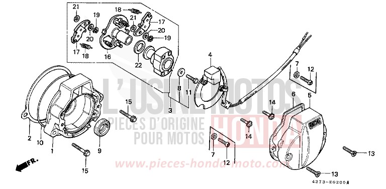PULSE GENERATOR for XL125S FIGHTING RED (R134) from 1981