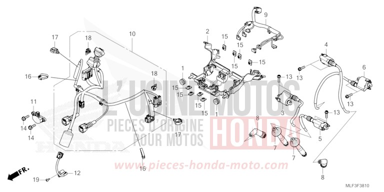 SUB HARNESS/IGNITION COIL for NT1100 MAT IRIDIUM GRAY METALLIC (NHC64) from 2024