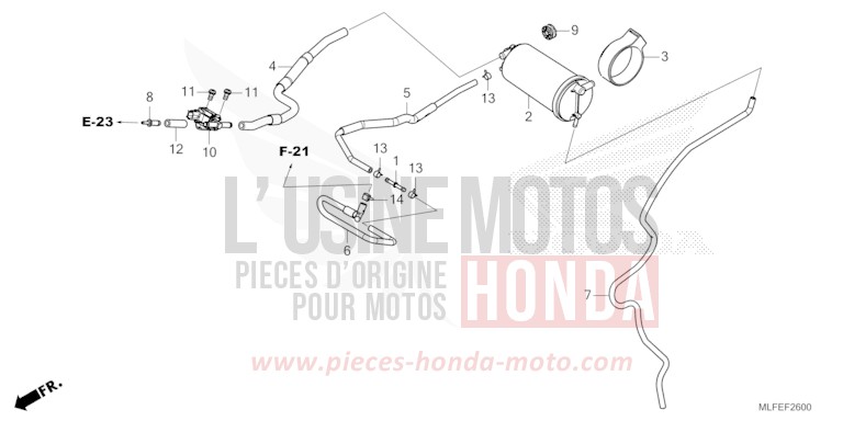 CANISTER for NT1100 MAT WARM ASH METALLIC (YR386) from 2025