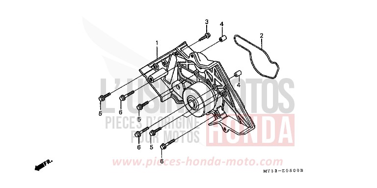WATER PUMP (ST11000L/M) for Pan-European CANDY GLORY RED-U (R101DA) from 1991