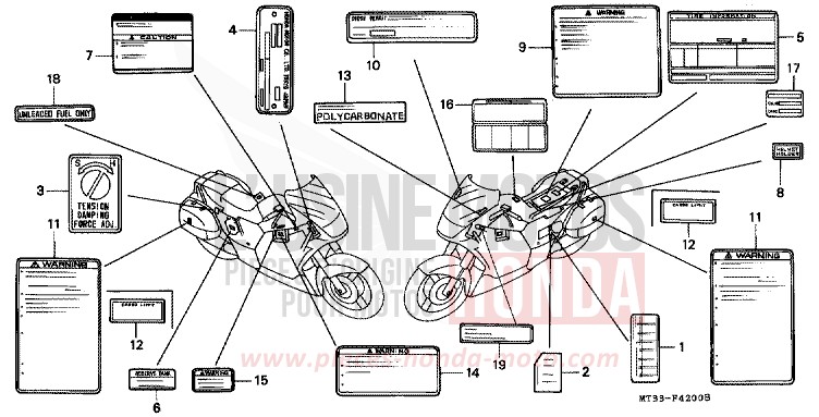 CAUTION LABEL for Pan-European CANDY WINE BERRY RED-U (R114D) from 1992