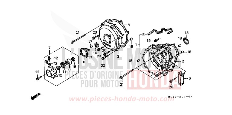 CLUTCH COVER for Pan-European LAPIS BLUE METALLIC (PB257D) from 1992