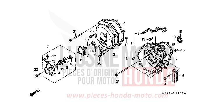 CLUTCH COVER for Pan-European GRAND GREEN METALLIC (G137D) from 1994
