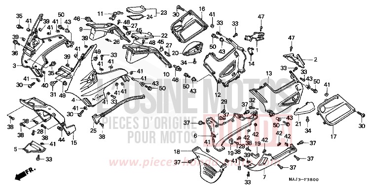 COWL for Pan-European CANDY WINE BERRY RED-U (R114) from 1997