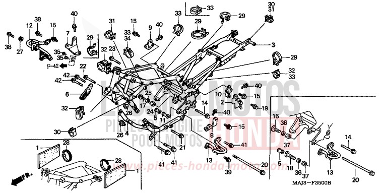 FRAME BODY for Pan-European CANDY WINE BERRY RED-U (R114) from 1998