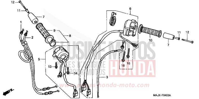 SWITCH/CABLE for Pan-European MIDDY BLUE METTALIC (B162) from 1999