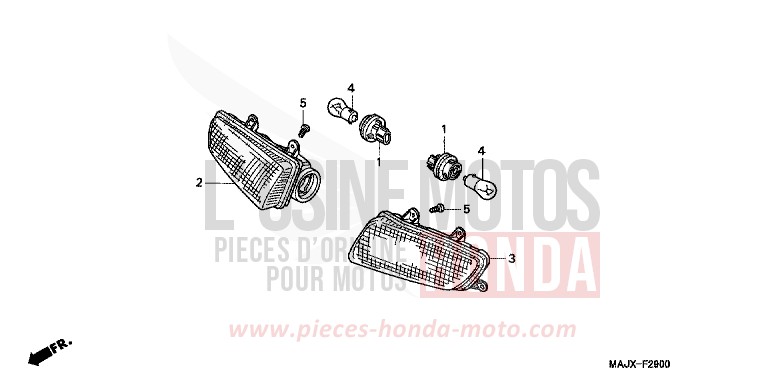 WINKER for Pan-European MIDDY BLUE METTALIC (B162) from 2000