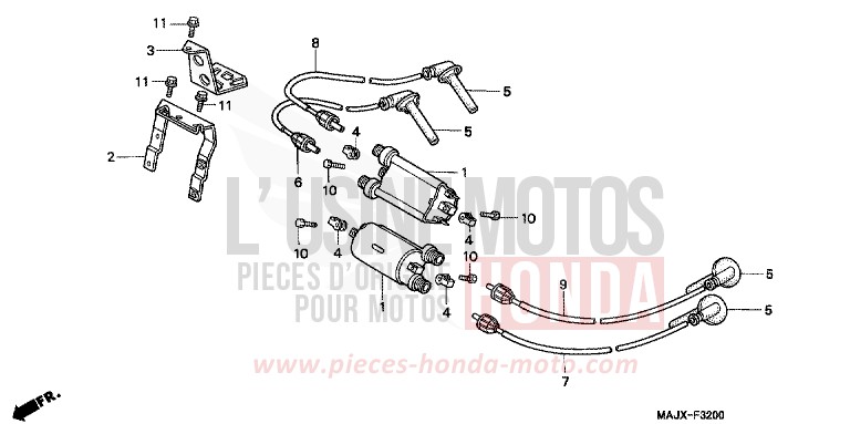 IGNITION COIL for Pan-European MIDDY BLUE METTALIC (B162) from 2000