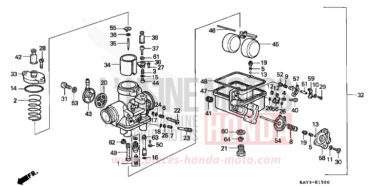 CARBURETOR for Transcity NASHI (NASHI) from 1989