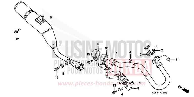 EXHAUST MUFFLER for Transcity NASHI (NASHI) from 1989