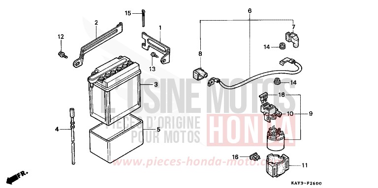 BATTERY for Transcity NASHI (NASHI) from 1989