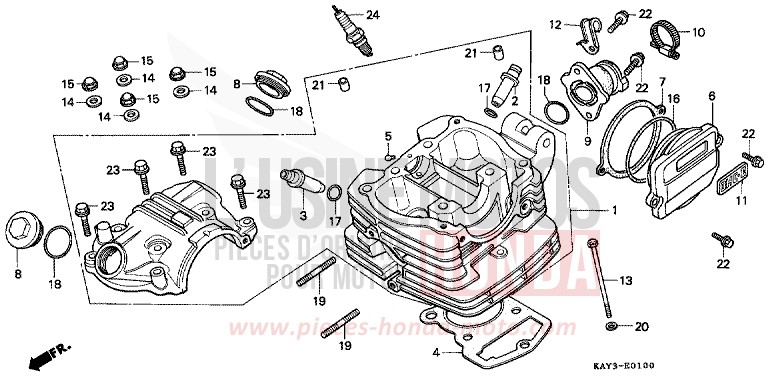 CYLINDER HEAD for Transcity NASHI (NASHI) from 1989